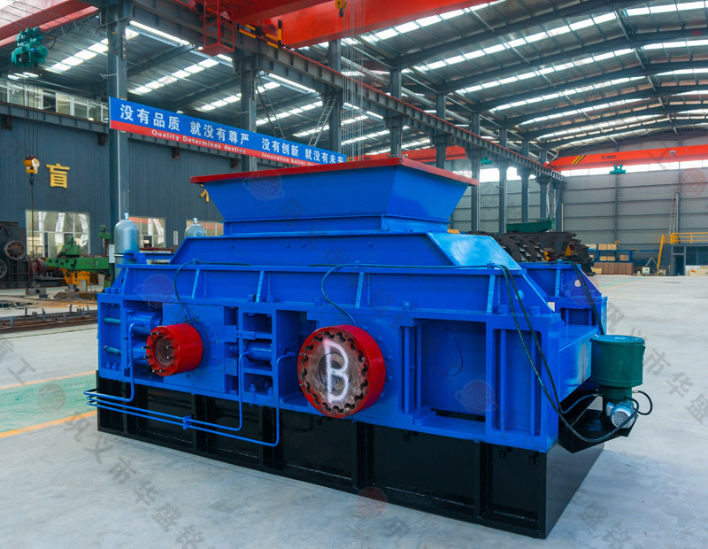 葉巖石破碎機(jī)，雙齒輥破碎機(jī)華盛銘重工試機(jī)